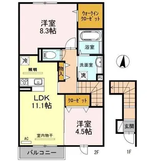 アネックス メイリン【2階】の間取り