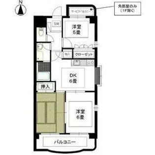 セントラルハイツ中平【2階】の間取り