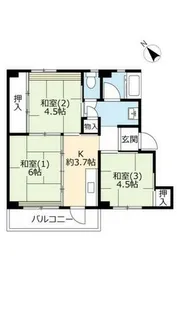 UR明石舞子【A260402号室】の間取り