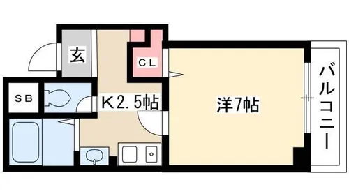フォーブル中島【1階】の間取り