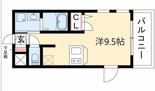プレサンス久屋大通公園エアリー【0605号室】の間取り