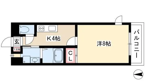 エミール【101号室】の間取り