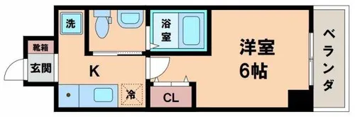 グランパシフィック花園北【4階】の間取り