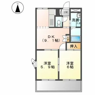 ラヴィーヌ【2階】の間取り