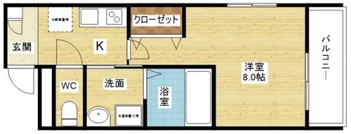 リアコート塚本【1階】の間取り