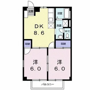 アーバン岩崎台【1階】の間取り