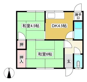 田尻貸家【2号室】の間取り