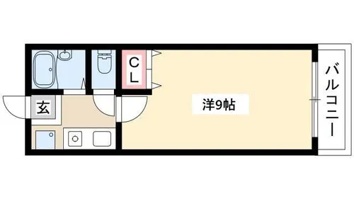 ヴェルディ城木【3B号室】の間取り