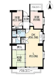 URアーバニア鶴舞【0000301号室】の間取り