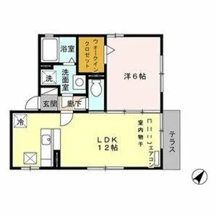 Prescience【101号室】の間取り