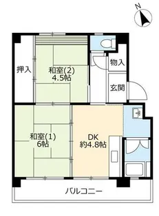 UR明石舞子【A330505号室】の間取り