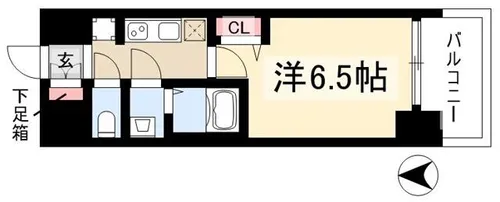 プレサンスNAGOYA本陣【3階】の間取り