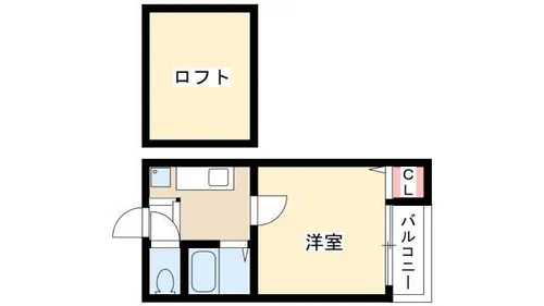 プルミエール浄心【202号室】の間取り