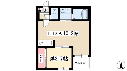 REGALEST RUI【2階】の間取り