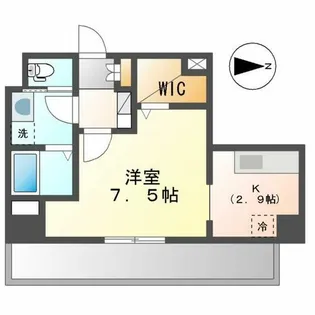 ルーエ金山【801号室】の間取り