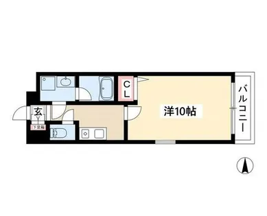 カーサ千種A【10階】の間取り