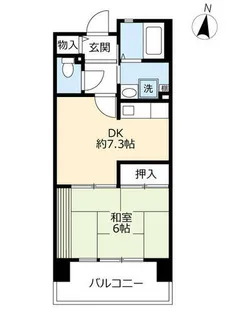 URサンラフレ明石【0150104号室】の間取り