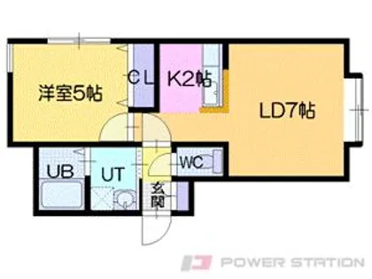 アンジェロプーロ【1階】の間取り