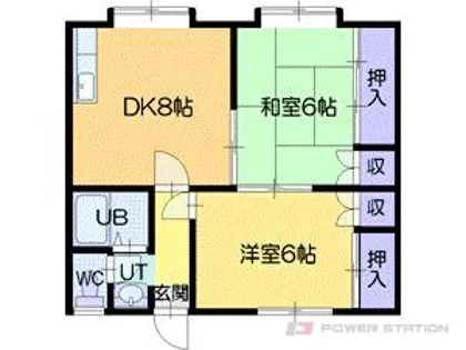 コーポ沢町【2階】の間取り