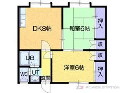 コーポ沢町【2階】の間取り
