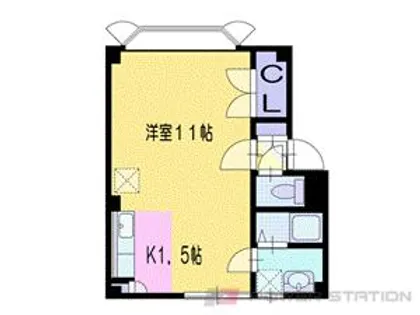 フラワーパークハイツ【3階】の間取り