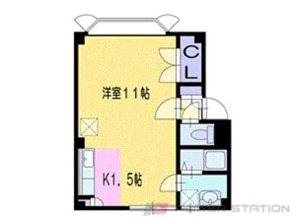 フラワーパークハイツ【3階】の間取り