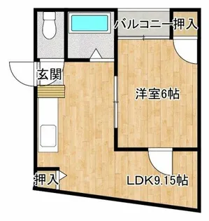 アーバン田川【301号室】の間取り