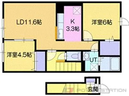 ブリアンアルモニー【2階】の間取り
