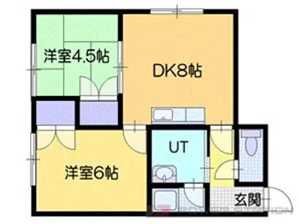 コーポつかさ【1階】の間取り