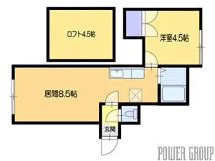 AMS緑B【3階】の間取り