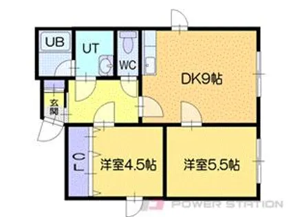 マンションカガヤ【4階】の間取り
