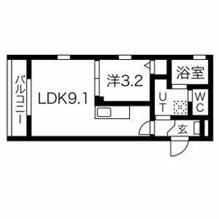 DELA庄内【2階】の間取り
