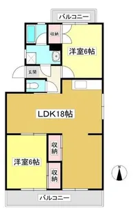 ジェミニ明日香【1階】の間取り