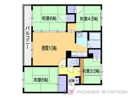 しらかば公園前 旧国家公務員宿舎【1階】の間取り