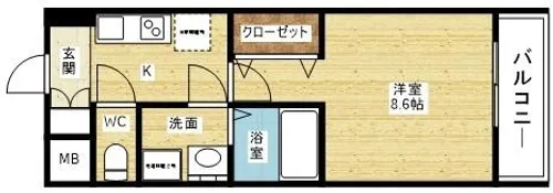 スプランディッドⅠ【4階】の間取り