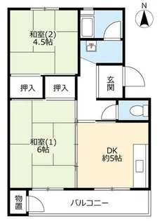 UR有野【B340506号室】の間取り