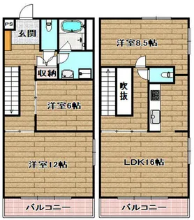 メゾンプリューテ【C号室】の間取り