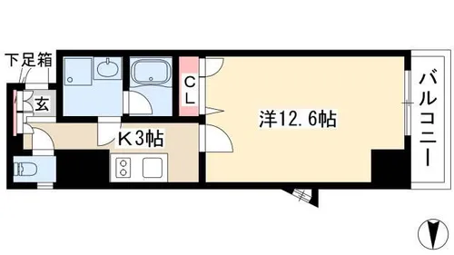 BSレジデンス栄【0601号室】の間取り