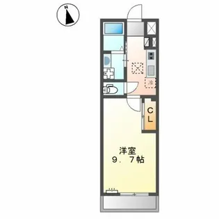 ヴィラージュ【1階】の間取り
