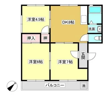 Rinascente M【201号室】の間取り
