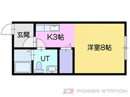 フリージア東郊B【2階】の間取り