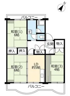 UR南花台【0240205号室】の間取り