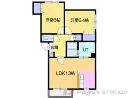 ラムズ千歳【4階】の間取り