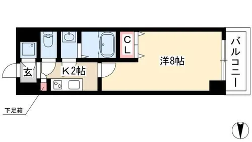 リアライズ松原【0403号室】の間取り