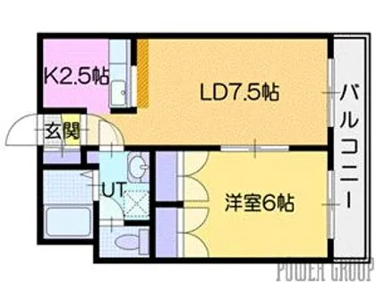 ニューレセントリッチ【1階】の間取り