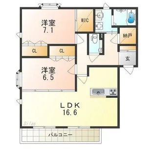 カーサベルデ大泉【2階】の間取り