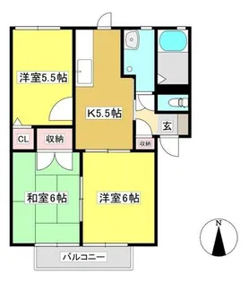 ワルトハイムA棟【201号室】の間取り