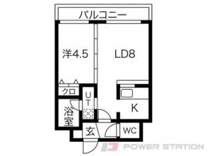 マリオン桑園【4階】の間取り