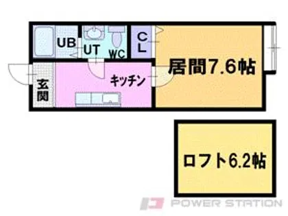 コンパートメント南小樽【2階】の間取り