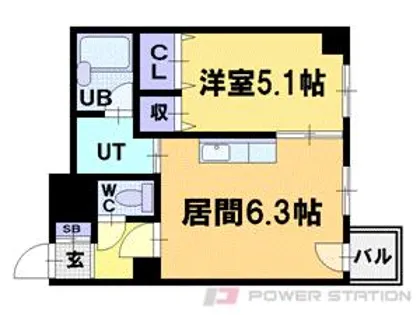 アップルハイム船見坂【4階】の間取り